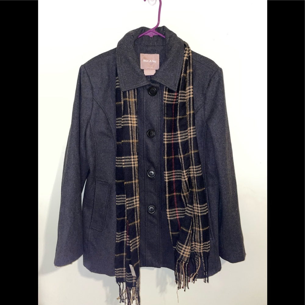 White stag trench coat